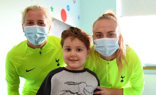 Local football teams support our patients with a festive visit